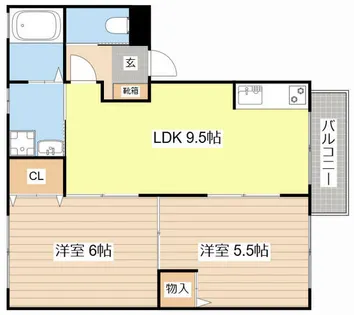 サンライズフジ【202号室】の間取り
