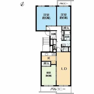 メゾン住吉川【202号室】の間取り