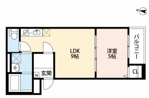 KOKORO【3階】の間取り