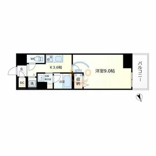 サンエール南堀江【2階】の間取り