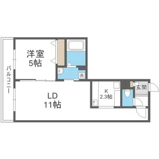 bills桔梗【3階】の間取り