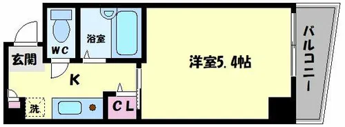 ルミエールシンケⅢ【5階】の間取り