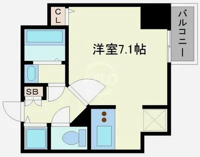 S-RESIDENCE難波Briller【4階】の間取り