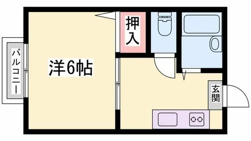 カーサエスクレア【A206号室】の間取り