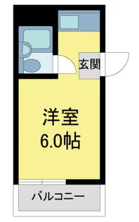 サンコーポユウIII【407号室】の間取り