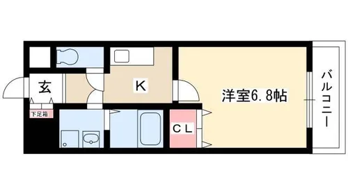 エステート愛和【203号室】の間取り