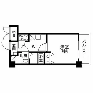 オーク南茨木【4階】の間取り