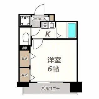 プレサンス阿倍野阪南町【707号室】の間取り