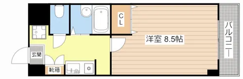 APEX FLAT【303号室】の間取り