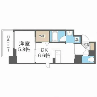 アザレア梅田【5階】の間取り