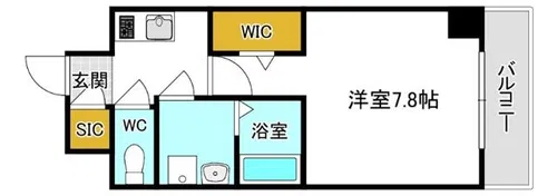 ファーストフィオーレ江坂ラディール【4階】の間取り