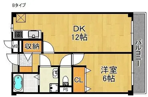 ベル・コーポ・デヌシA【1階】の間取り