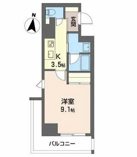 ロイヤルパークヒルズうめきた【4階】の間取り