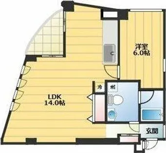 ウェーブ・イン中津【3階】の間取り