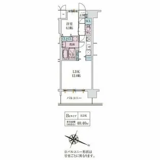スプランディッド梅田グランノース【10階】の間取り