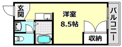 メゾン別府【3階】の間取り