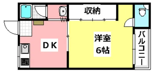 マンション清涼【3階】の間取り
