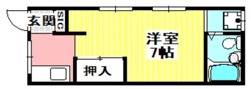 久保コーポ【201号室】の間取り