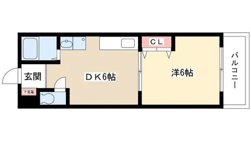 第5名昭ビル【4階】の間取り