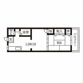 岡町駅前レジデンス【5階】の間取り