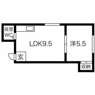 豊中ニューハイツ【1階】の間取り