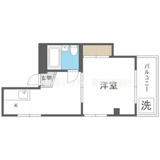 ハイツ紫苑【4階】の間取り