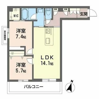 モンセル【3階】の間取り