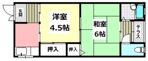 SEASIDEハイツ【202号室】の間取り