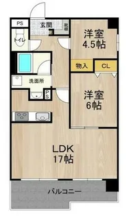 テンフォーティ【6階】の間取り