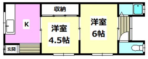 さくらコーポ【610号室】の間取り