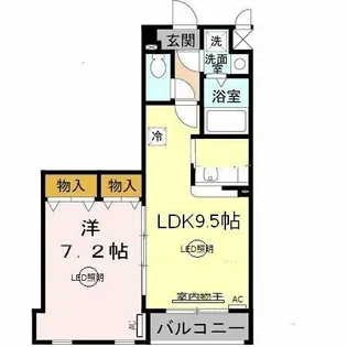 フレシール【3階】の間取り