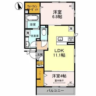 Famille 煌星【3階】の間取り