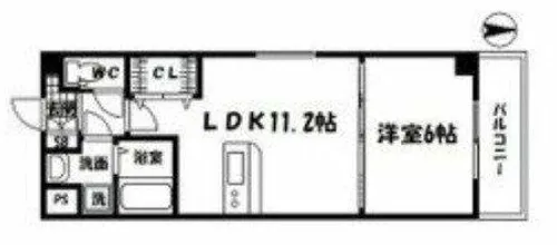 第5アローズ新大阪【5階】の間取り