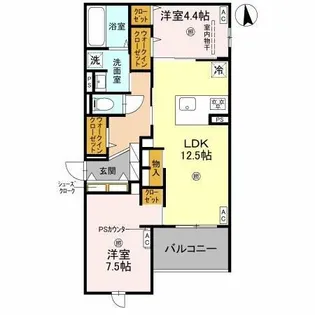 Armojour B棟【2階】の間取り