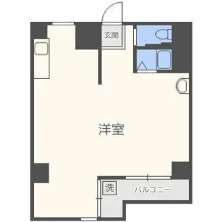 ルミエール四ツ橋【1階】の間取り