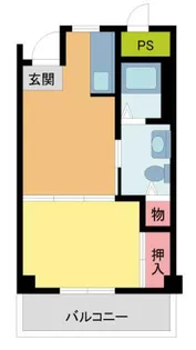 ヒルサイド北名次【304号室】の間取り