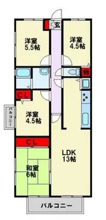 サンパーク引野Ⅱ【5階】の間取り
