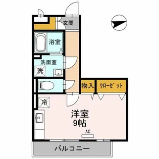 エバーグリーン【3階】の間取り
