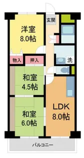 クローバーハイツ西台【403号室】の間取り