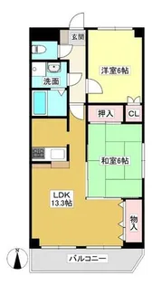 フォルトゥーナ【405号室】の間取り