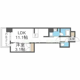 リビオメゾン新大阪【11階】の間取り