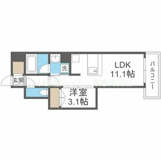 リビオメゾン新大阪【10階】の間取り
