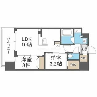 コンフォリア新大阪宮原Q【13階】の間取り