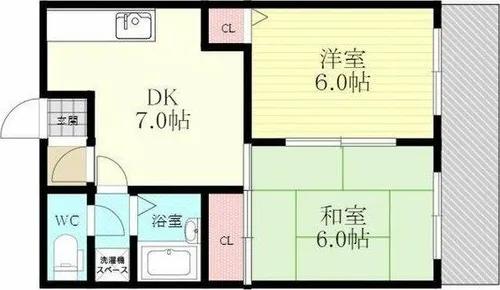 サンハイツ【4階】の間取り