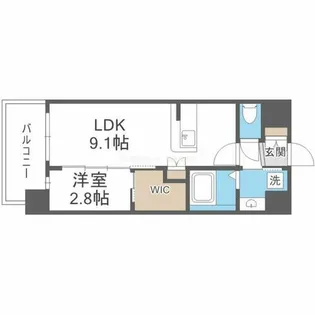 セレニテ東三国ミラク【11階】の間取り