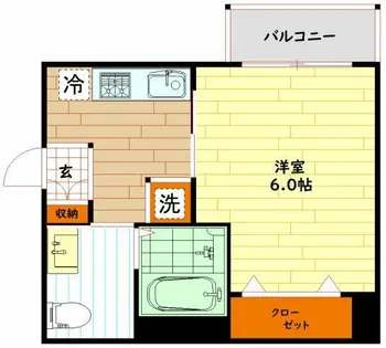 大阪府大阪市旭区清水3丁目【マンション】の間取り
