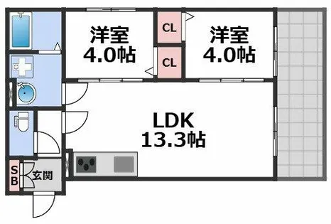 Tio Grace【1階】の間取り