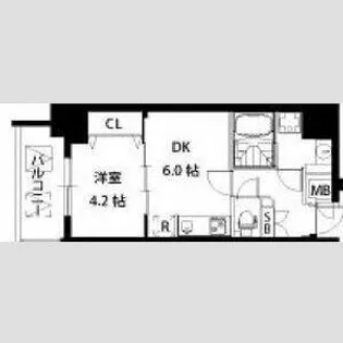 S-RESIDENCE江坂【7階】の間取り