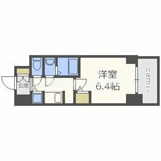S-RESIDENCE江坂【7階】の間取り