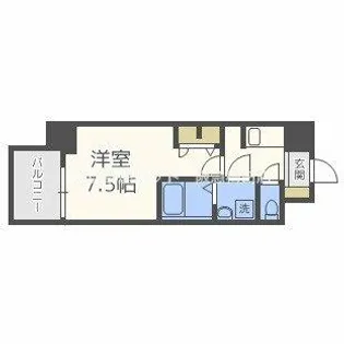 S-RESIDENCE新大阪WEST【12階】の間取り